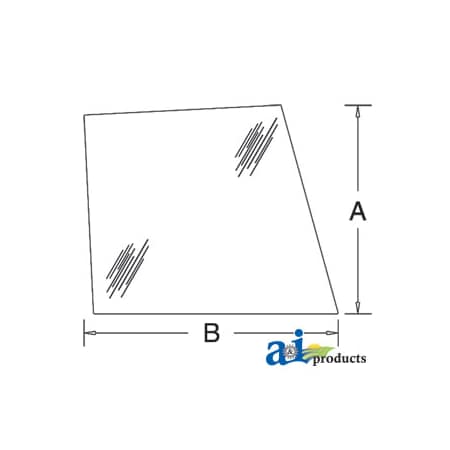 A & I Products Glass, Door, Upper (RH) 42" x33" x2" A-K303700